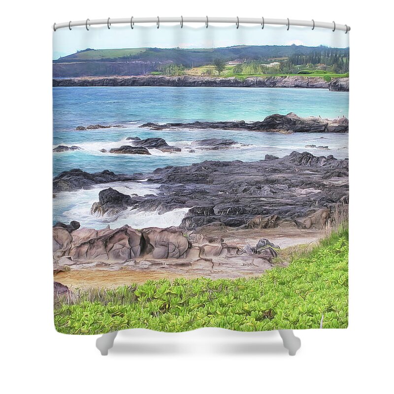 Hawaii Shower Curtain featuring the photograph Napili 70 by Dawn Eshelman