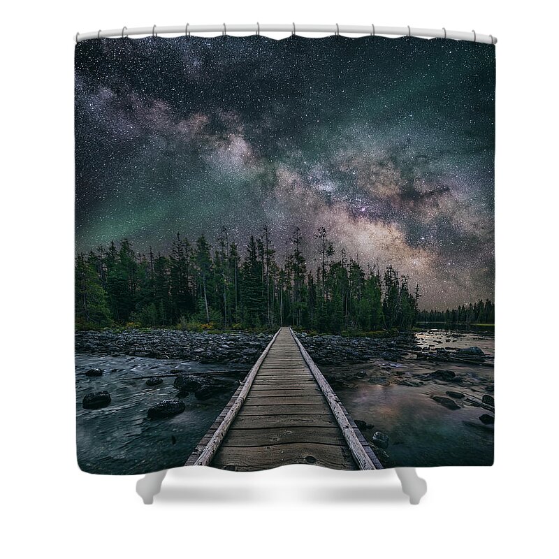 Milky Way Shower Curtain featuring the photograph Narrows by David Soldano
