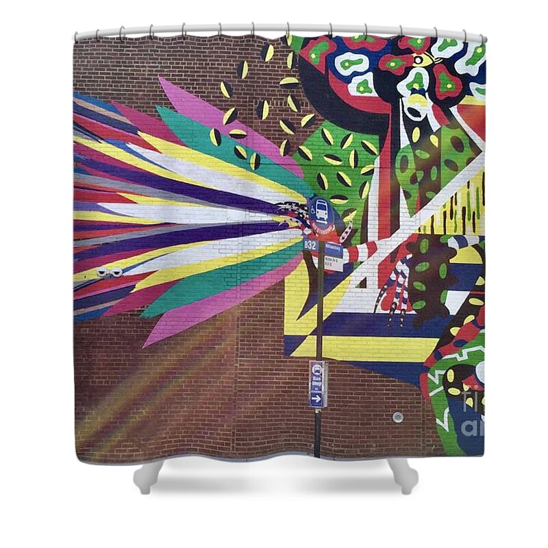 National Sawdust Co. Shower Curtain featuring the photograph National Sawdust Co. by Flavia Westerwelle