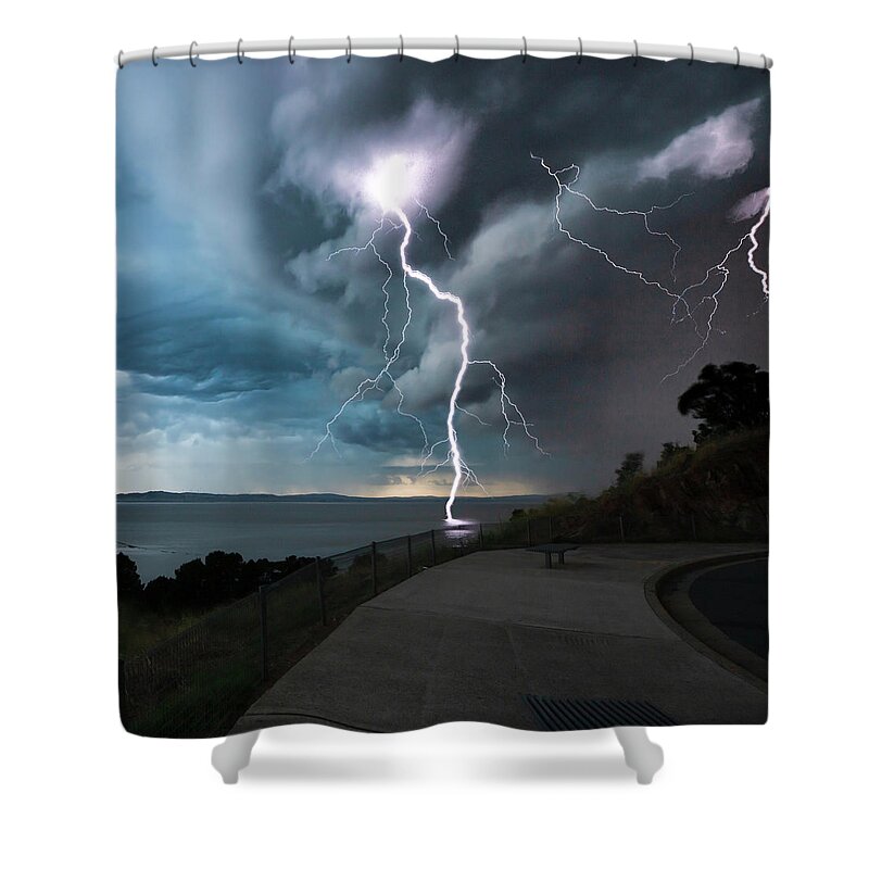  Severe Weather Shower Curtain featuring the photograph Natures Power by Ari Rex