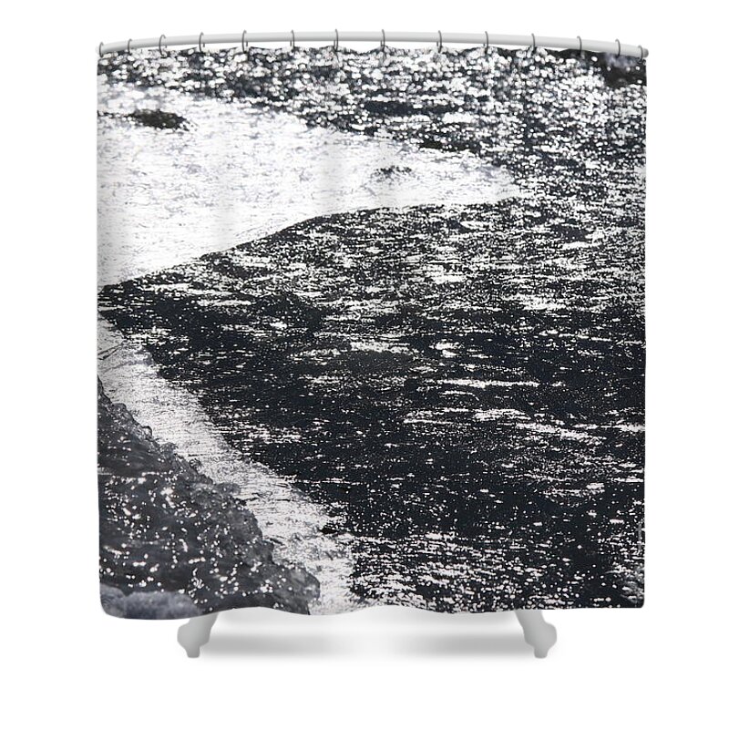 Nature Shower Curtain featuring the photograph Nature's Winter Textures by fototaker Tony