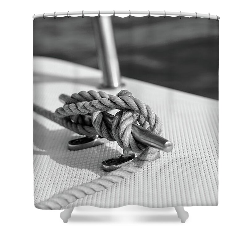 Boating Shower Curtain featuring the photograph Nautical by Laura Fasulo