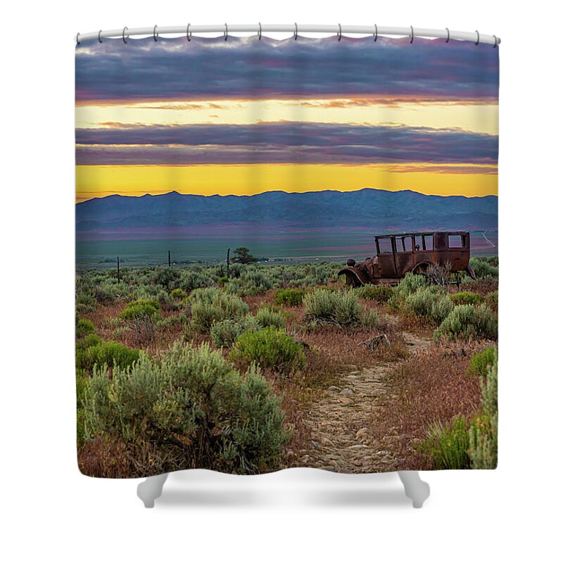 Great Basin Shower Curtain featuring the photograph Nevada Sunrise by Erin K Images