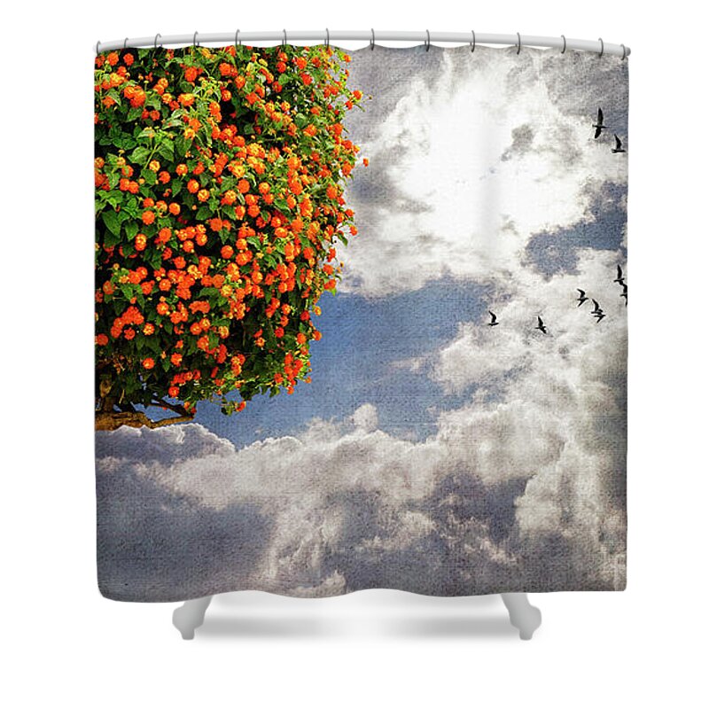 Nag005890 Shower Curtain featuring the digital art New Day In May by Edmund Nagele FRPS