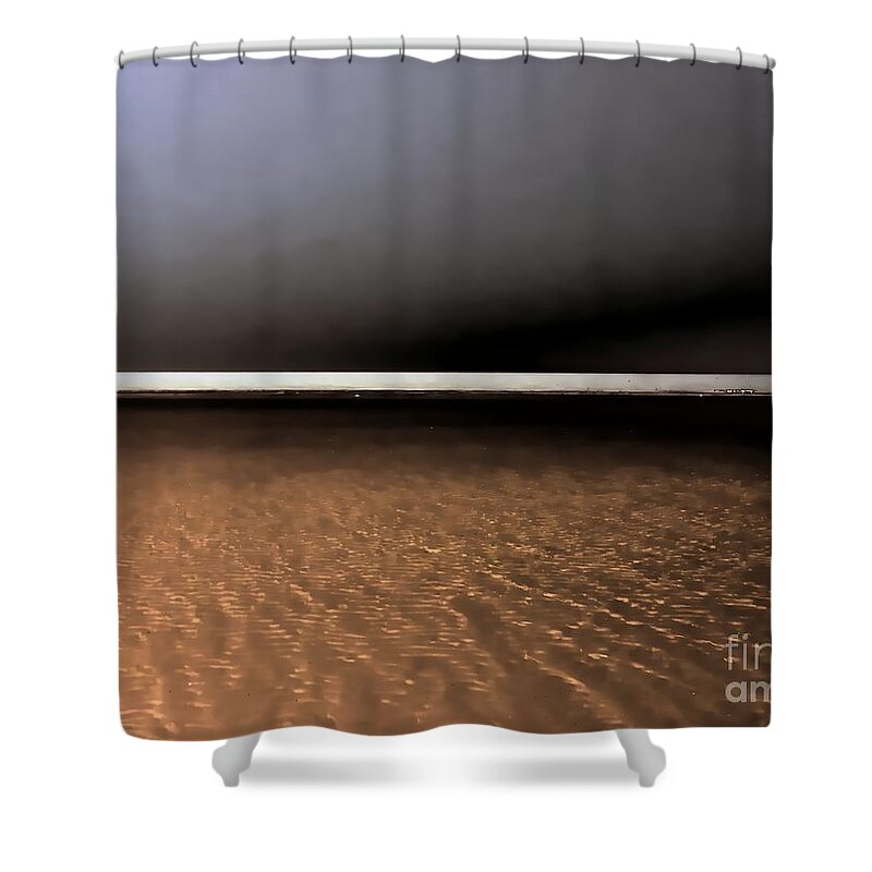 Abstract Shower Curtain featuring the photograph New Earth by Marcia Lee Jones