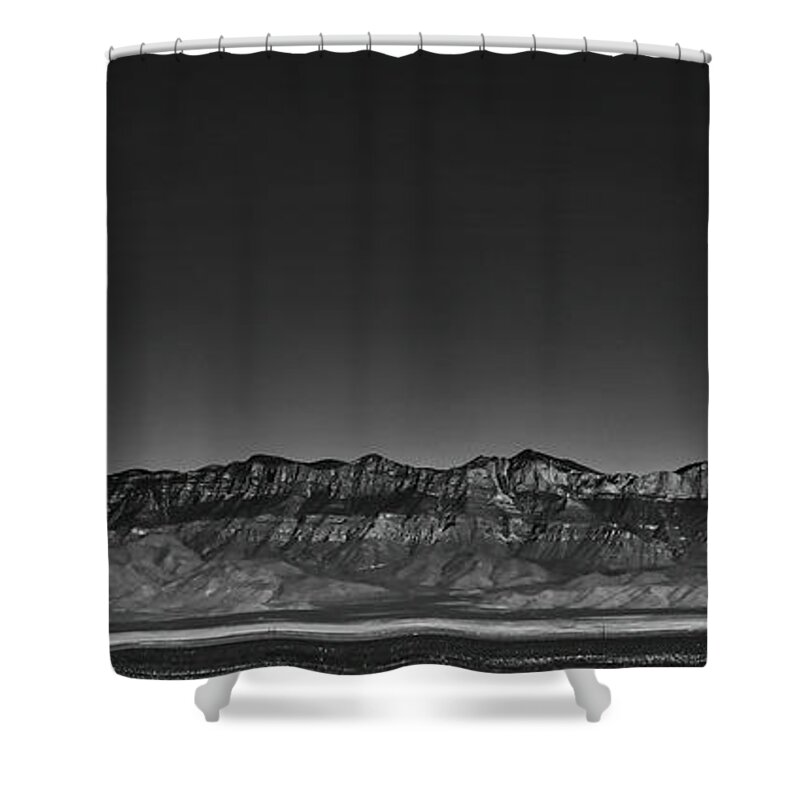 Franklin Shower Curtain featuring the photograph New Mexico Beauty #blackwhite by Andrea Anderegg