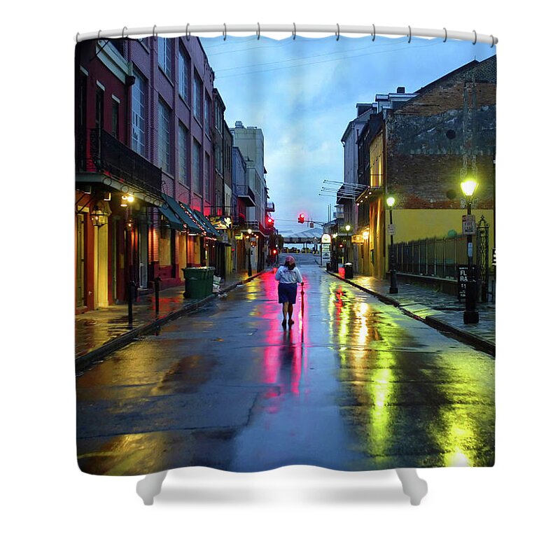 New Orleans Shower Curtain featuring the photograph New Orleans Street by Rick Wilking