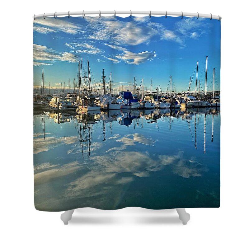 2020 Shower Curtain featuring the photograph New Years Day Sunrise Reflection by Jerry Abbott