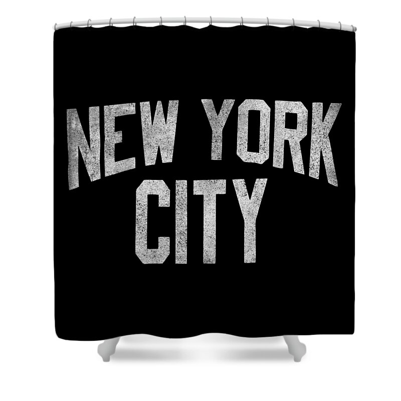 Nyc Shower Curtain featuring the digital art New York City NYC by Flippin Sweet Gear