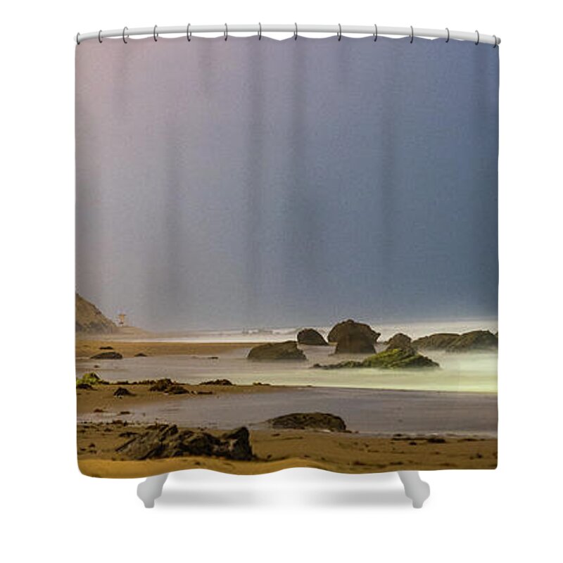 Landscape Shower Curtain featuring the photograph Newport Nights by Local Snaps Photography