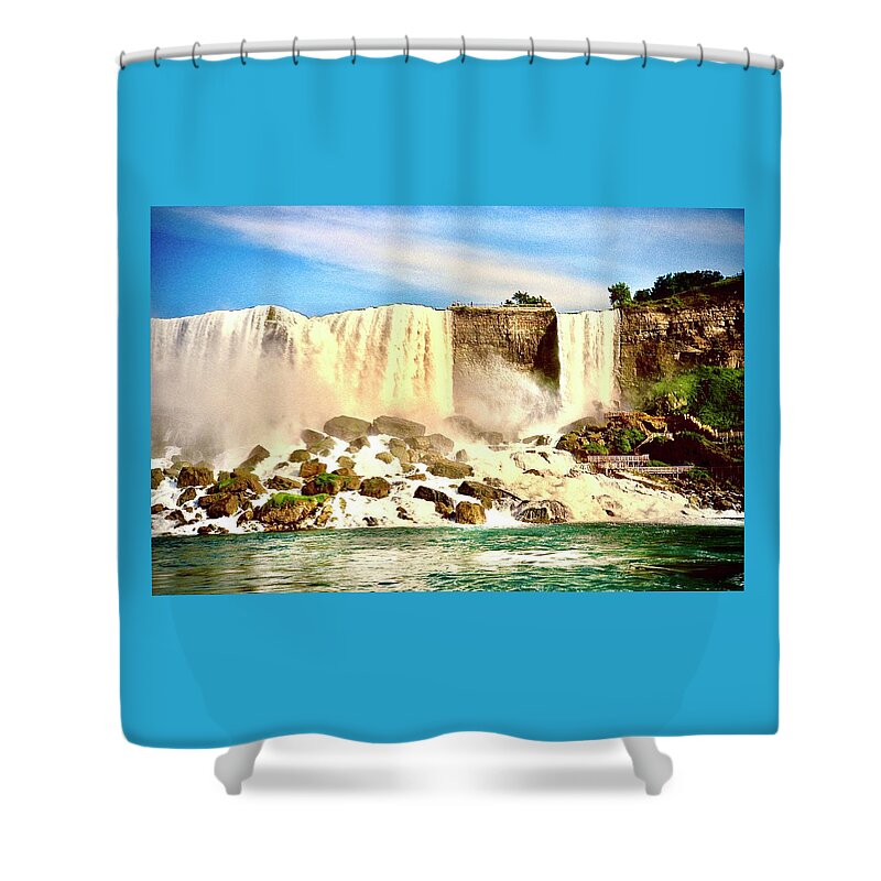 Niagara Falls Shower Curtain featuring the photograph Niagra Falls Waterfalls by Gordon James