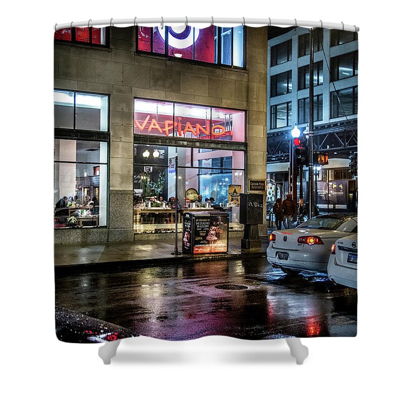 2019 Shower Curtain featuring the photograph Night At Vapiano by Greg and Chrystal Mimbs
