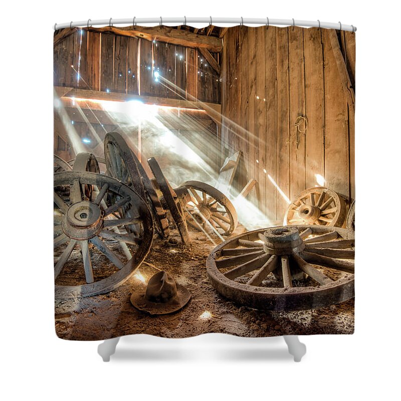 Barn Shower Curtain featuring the photograph National Treasure by Scott Warner