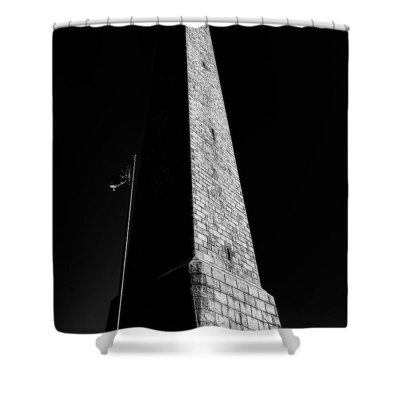 High Point State Park Shower Curtain featuring the photograph NJ Veterans Memorial by Amelia Pearn