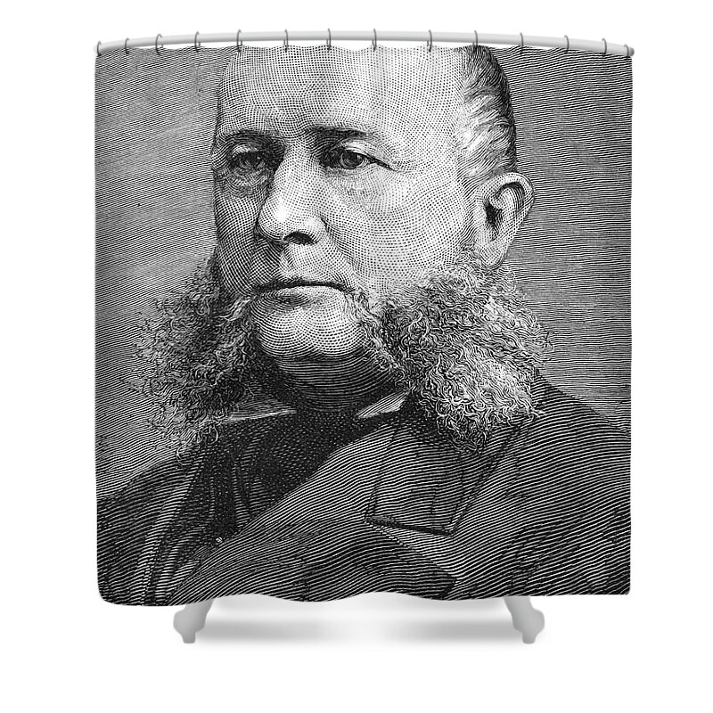 1885 Shower Curtain featuring the photograph Noah Hunt Schenck by Unknown