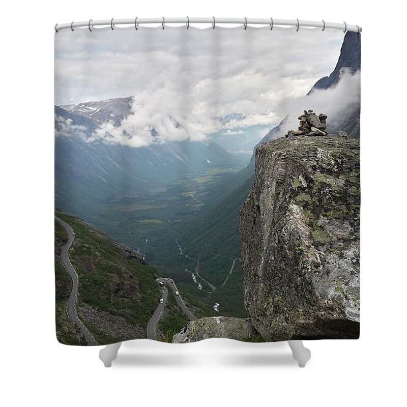 Trollstigen Shower Curtain featuring the photograph Norway Trollstigen by Joelle Philibert