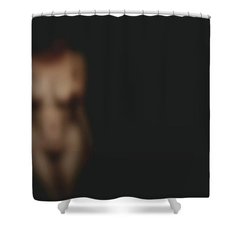 Nude Shower Curtain featuring the digital art Nude Out of Focus Left by James Barnes