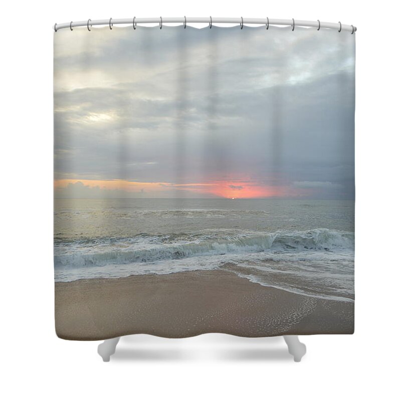 Obx Sunrise Shower Curtain featuring the photograph OBX Sunrise 9/23/18 by Barbara Ann Bell