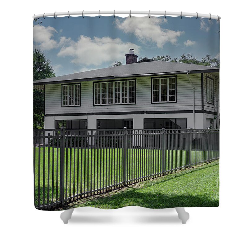Officers Quarters Shower Curtain featuring the photograph Officers Quarters - North Charleston Navy Base by Dale Powell