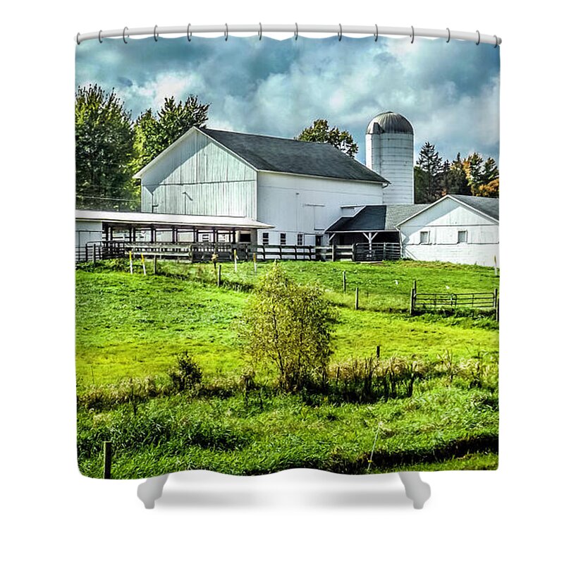 Ohio Shower Curtain featuring the photograph Ohio Farm by Joyce Wasser