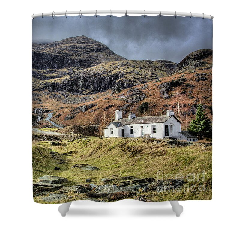 England Shower Curtain featuring the photograph Old Coniston Coppermines, Lake District by Tom Holmes