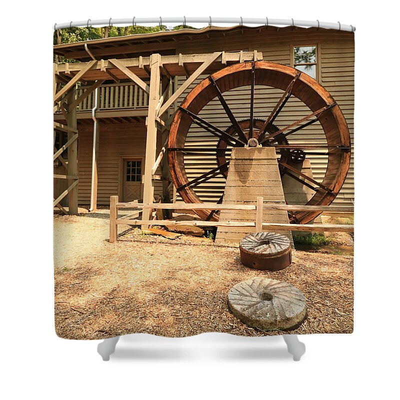 Mill Shower Curtain featuring the photograph Old Grist Mill by Rick Redman