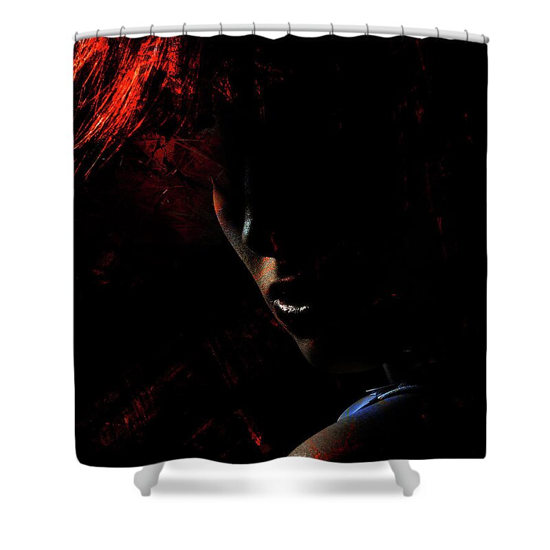 Girl Shower Curtain featuring the photograph On Fire by Chris Armytage