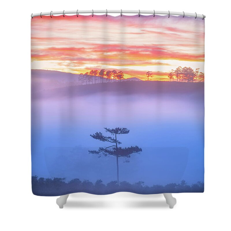 Lonely Shower Curtain featuring the photograph Once by Khanh Bui Phu