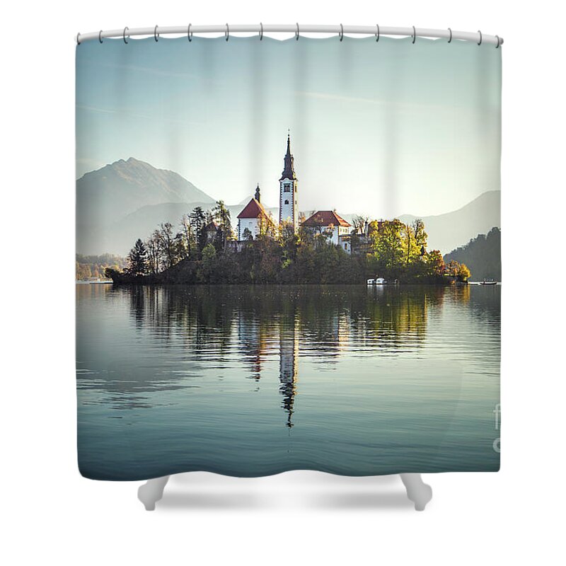 Kremsdorf Shower Curtain featuring the photograph Once Upon A Lake by Evelina Kremsdorf