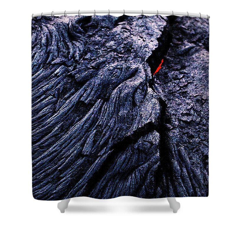 Hawaii Shower Curtain featuring the photograph One-Eyed Lava by Alina Oswald