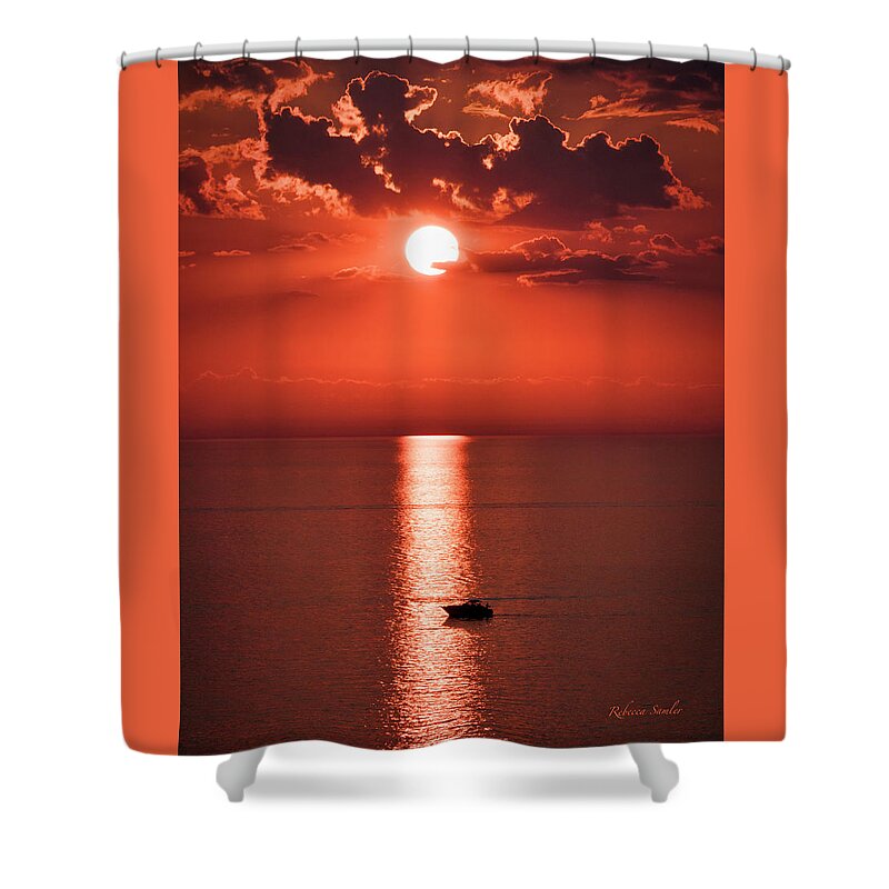 Fish Shower Curtain featuring the photograph One Last Fish by Rebecca Samler
