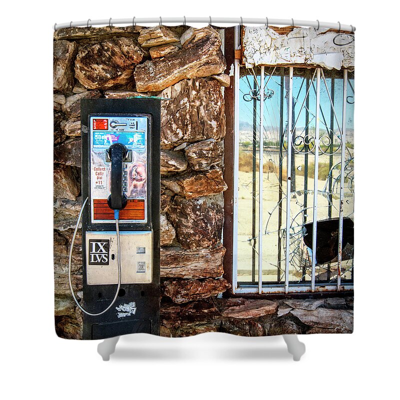 Pay Phone Shower Curtain featuring the photograph Operator by Carmen Kern