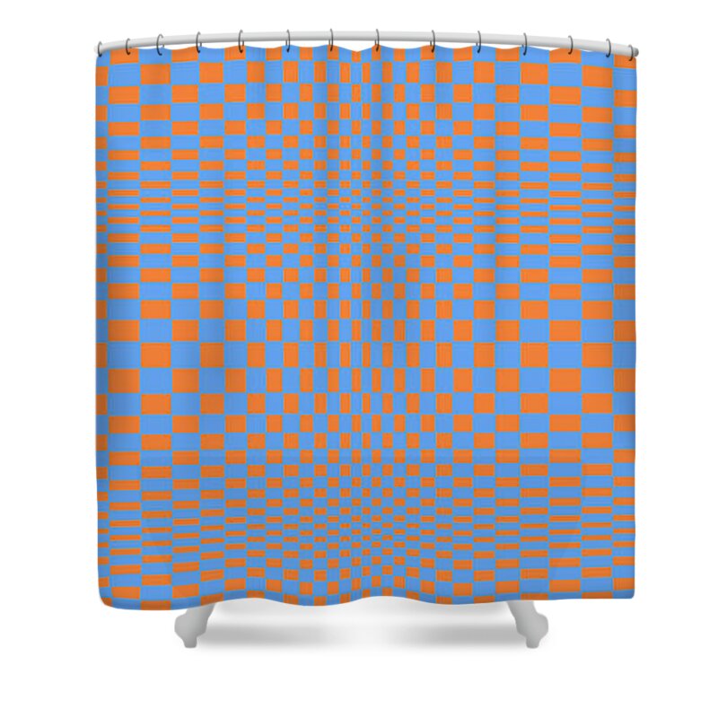 Orange Shower Curtain featuring the photograph Orange and Blue Pasha#2 by Vincent Bonafede