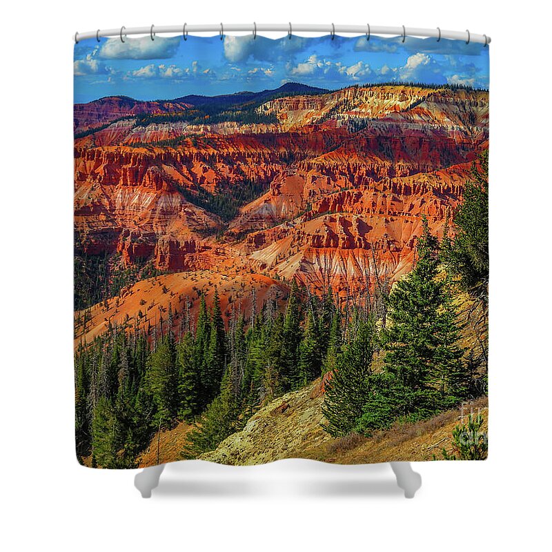 Landscape Shower Curtain featuring the photograph Orange Land by Seth Betterly