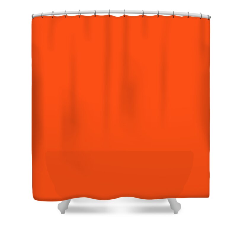 Orioles Orange Shower Curtain featuring the digital art Orioles Orange by TintoDesigns
