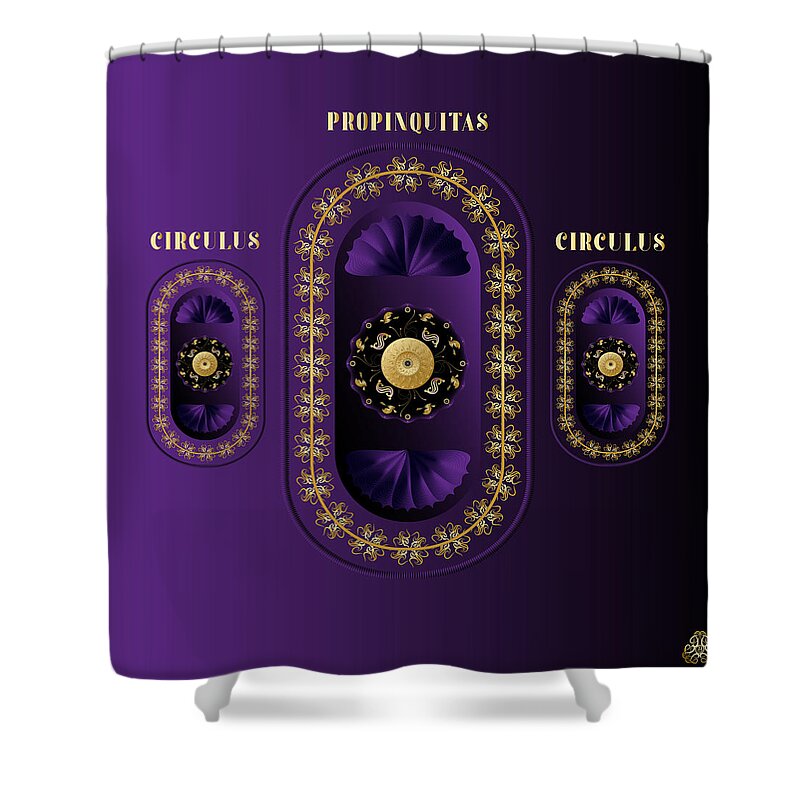 Mandala Shower Curtain featuring the digital art Ornativo Vero Circulus No 4207 by Alan Bennington