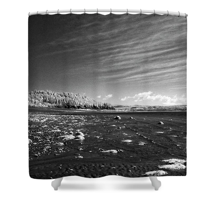 Infra Red Shower Curtain featuring the photograph Ottawa House by Alan Norsworthy
