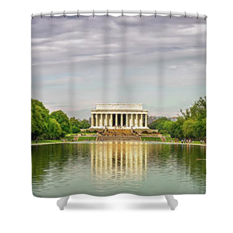 Clouds Shower Curtain featuring the photograph Our National Mall 2 by Bill Chizek