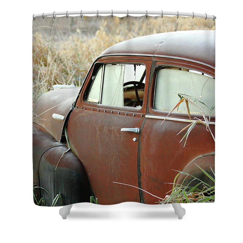 Chevrolet Shower Curtain featuring the photograph Out To Pasture by Lens Art Photography By Larry Trager