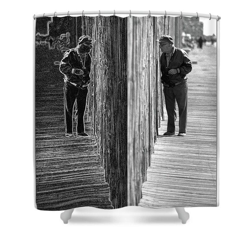 Self Reflection Shower Curtain featuring the photograph Outside Looking In by Jeff Breiman