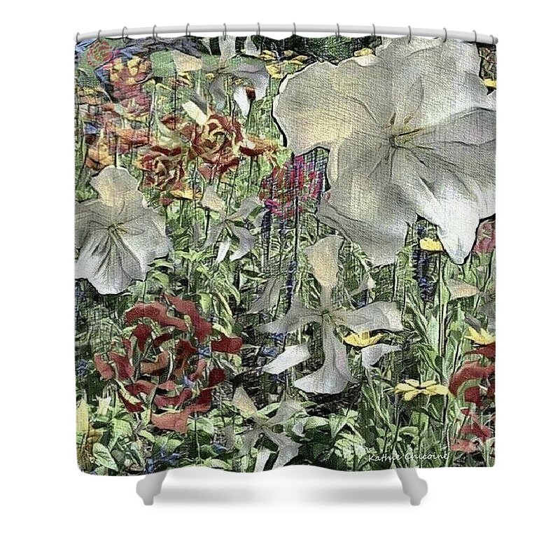 Photographic Art Shower Curtain featuring the digital art Remembering by Kathie Chicoine