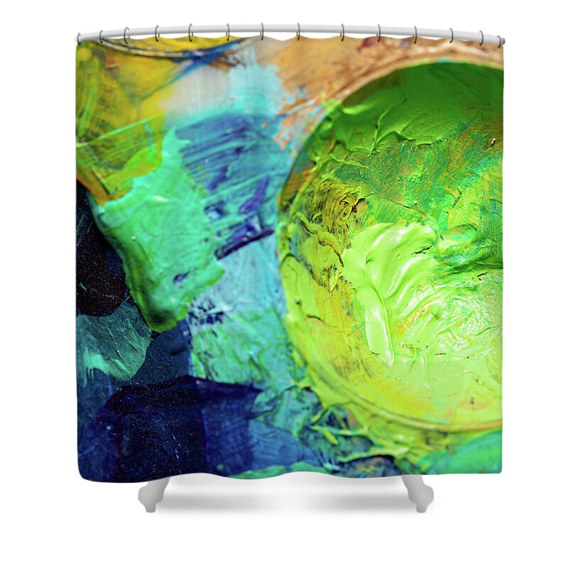 Art Shower Curtain featuring the photograph Painter's Palette 2 by Amelia Pearn