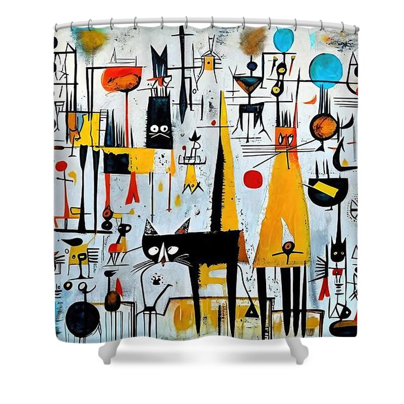 Picasso Style Shower Curtains