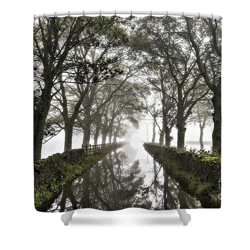 England Shower Curtain featuring the photograph Pale Lane, Skipton by Tom Holmes Photography