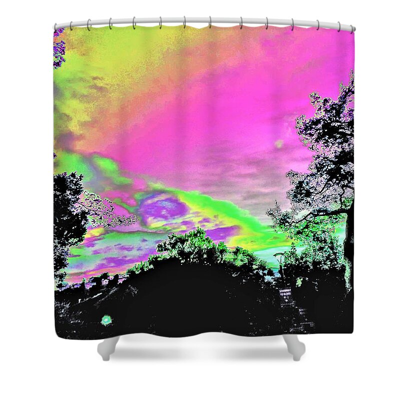 Pandemic Shower Curtain featuring the photograph Pandemic Sunset by Andrew Lawrence