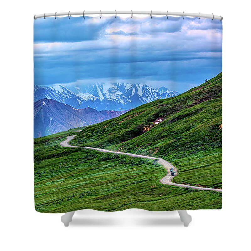 Denali Shower Curtain featuring the photograph Panoramas of Denali National Park by Douglas Wielfaert