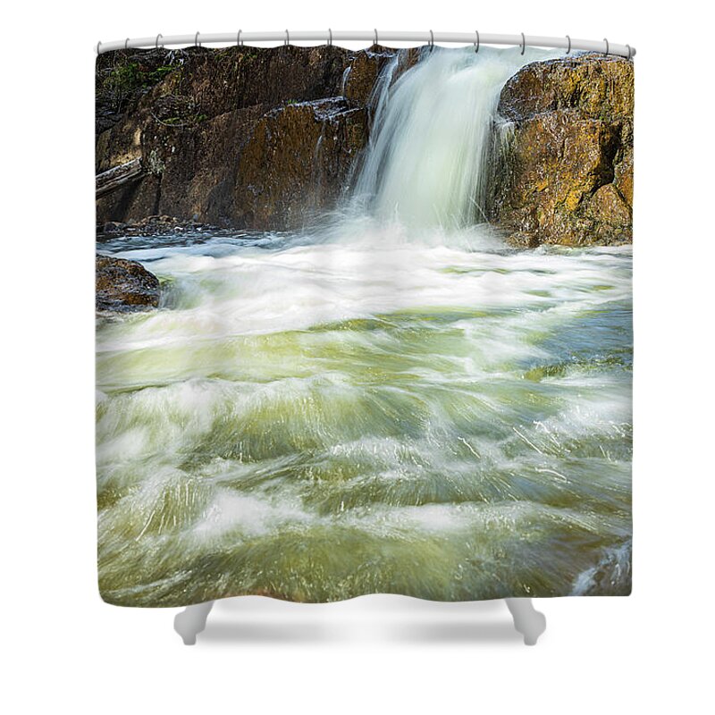 Landscapes Shower Curtain featuring the photograph Paradise Falls-2 by Claude Dalley