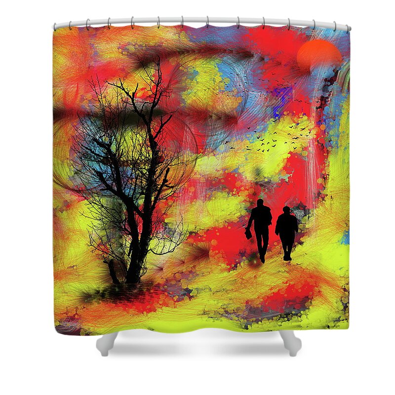 Advanced Art Photography Shower Curtain featuring the mixed media Passion For Colourful World Around Us by Aleksandrs Drozdovs