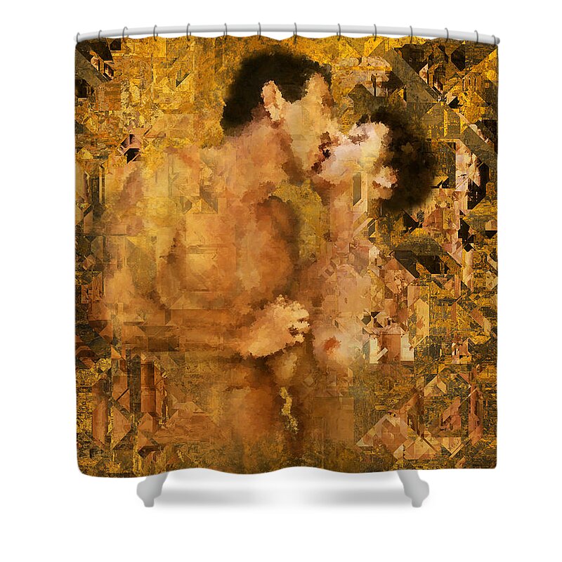 Nudes Shower Curtain featuring the photograph Passion by Kurt Van Wagner