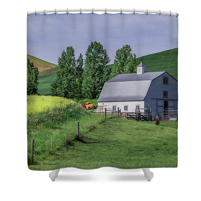  Shower Curtain featuring the photograph Pastoral Palouse, Washington State by Marcy Wielfaert
